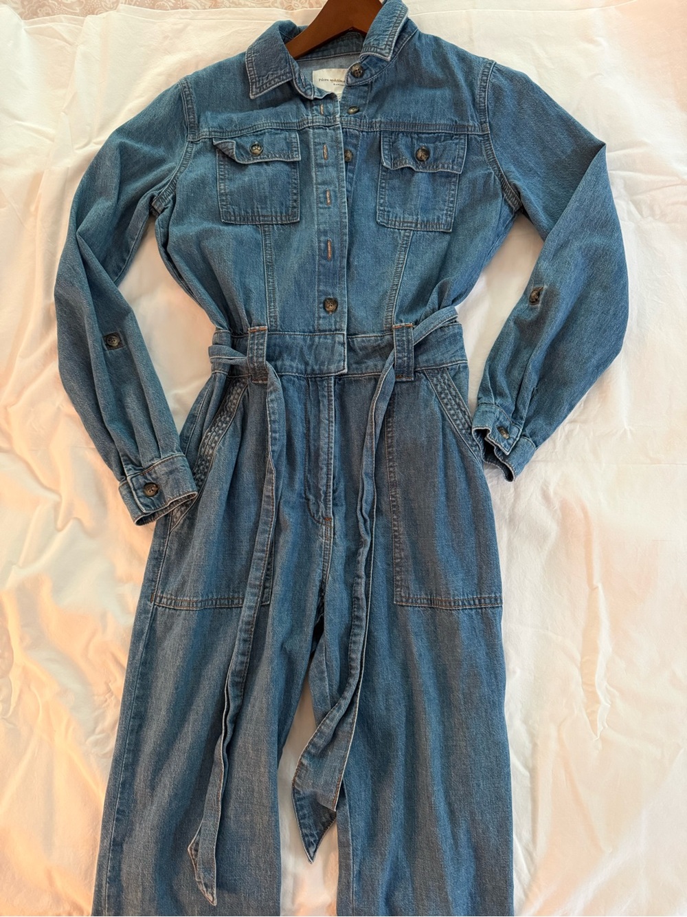 NWOT ANTHROPOLOGIE Pilcro and the Letterpress Light Blue Denim Shirt